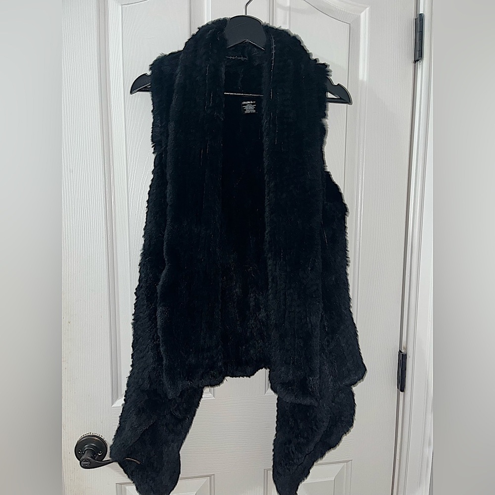 Saks Fifth Avenue 100% Rabbit Fur vest